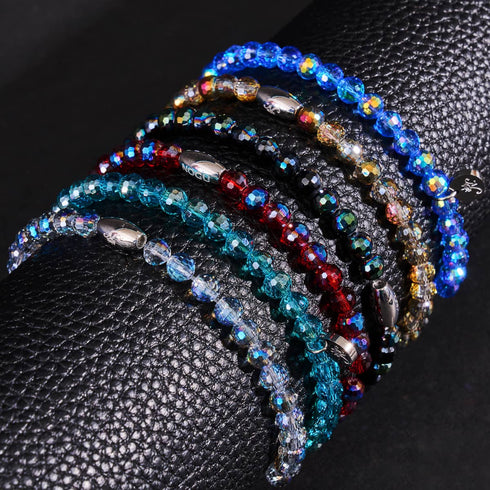 Garnet | Faceted Prisma Bracelet